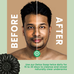 Ayurvedic Jeevan Black Detox Charcoal Soap for Face & Body