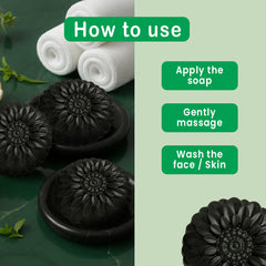 Ayurvedic Jeevan Black Detox Charcoal Soap for Face & Body