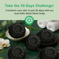 Ayurvedic Jeevan Black Detox Charcoal Soap for Face & Body