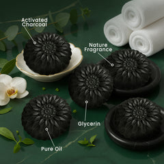 Ayurvedic Jeevan Black Detox Charcoal Soap for Face & Body