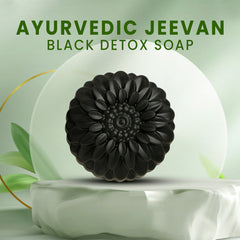 Ayurvedic Jeevan Black Detox Charcoal Soap for Face & Body